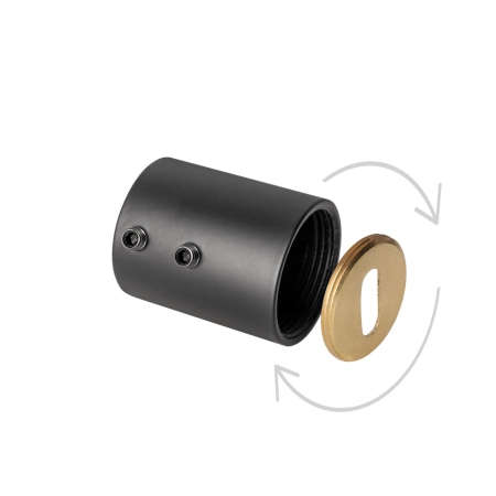 Końcówka mocująca harfa fi 25 czarna